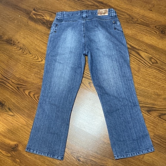 🌷 Foxy Jeans 🌷  Vintage Low Waist 90s Y2K Capri Jeans - Picture 6 of 9